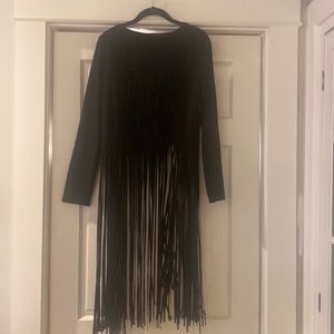 Lightweight fringe jacket
